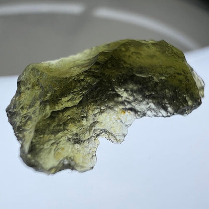 1.01 Gramos - 1.5 Gramos Moldavita Auténtica de República Checa - Cristal de Tektita, Grado 'A'