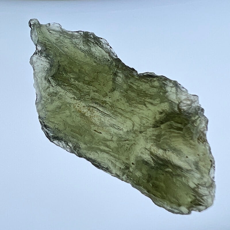 1.01 Gramos - 1.5 Gramos Moldavita Auténtica de República Checa - Cristal de Tektita, Grado 'A'