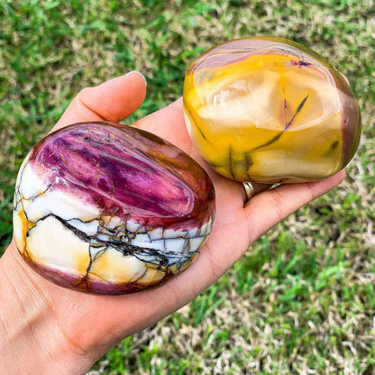 Mookaite-Jasper Stone Polished Power Stone - Brown Stone - MagicCrystals. XL Polished Power Stone - XL Tumbled StoneXL Polished Power Stone - XL Tumbled Stone