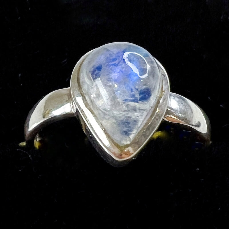Looking for a Moonstone Sterling Silver Ring - Moonstone Jewelry? Shop at MagicCrystals for Healing Crystal jewelry, Rainbow Moonstone, Flashy Rainbow Moonstone Crystal jewelry, Healing Crystal Ball. White Flashy Blue Crystal Ball, Housewarming Gift Home Decor, Natural Stone Hand Carved Crystal, Rainbow Moonstone