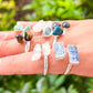 Shop for Adjustable Dual Crystal Ring - Chakra Ring Jewelry from Magic crystals. 2 points crystal ring for creativity, passion, wisdom, and love. Activate your chakra. Birthstone Rings. Pure Natural Raw Healing Crystal for Women, men. Minimal Gemstone Rings, Chunky crystal rings, Raw gemstone rings, Raw crystal rings.