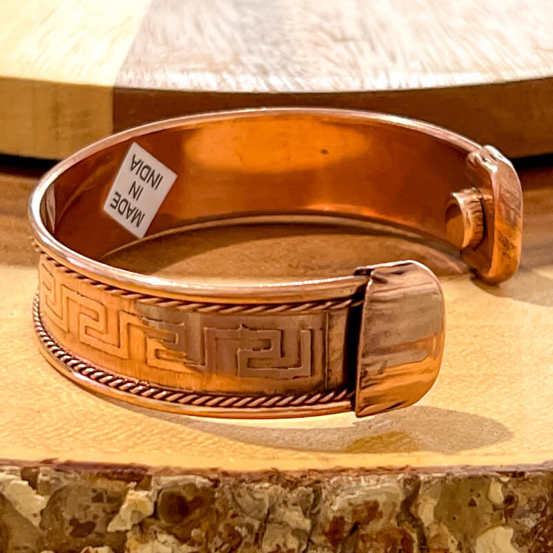 Solid-Copper-Bracelet. Powerful Copper Bracelet Handmade Cuff Wristband. 100 copper, Om-Namah-Shivaya-Copper-Bracelet