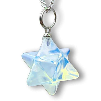 Check out our Crystal Quartz Stone Merkaba Necklace & Pendant at Magic Crystals. Quartz energizes and activates the chakras. Gemstone Merkaba Necklace, Quartz Merkaba Pendant, Quartz Star Necklace, Sacred Geometry Necklace, Sacred Geometry Quartz, Quartz Necklace