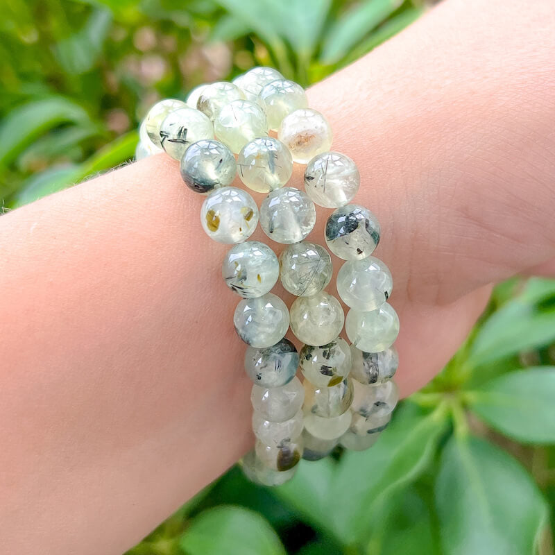 8 mm- Prehnite-Gemstone Beaded Bracelet - MagicCrystals.Check out our Gemstone Beaded Bracelet made of polished stone - 8mm Crystal Stone bracelet. This are the very Best and Unique Handmade items from MagicCrystals.com Crystal Bracelet, Gemstone bracelet, Minimalist Crystal Jewelry, Trendy Summer Jewelry, Gift for him and her.
