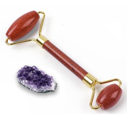 Made from natural gemstone, face rollers are used to gently massage the face. From jade rollers to gua shas, here are the seven best face rollers to add to your routine; MagicCrystals Face Rollers come available in Amethyst, Jasper,  Goldstone, Black Obsidian, Clear Quartz, Jade, Aventurine, Opalite, Tiger Eye