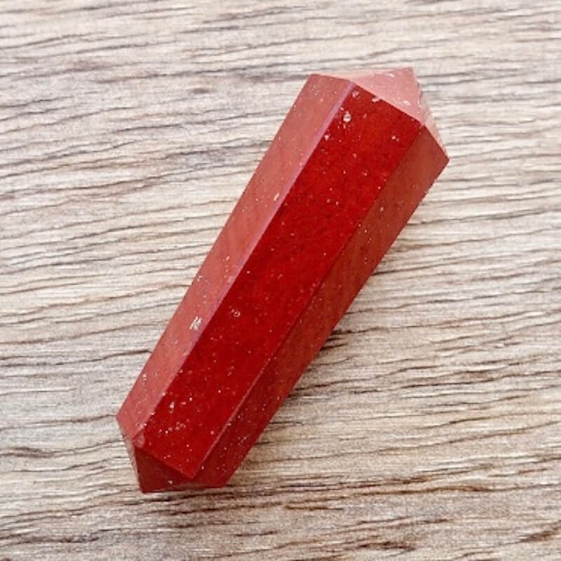 Double Point Stone. Red-Jasper-Double-Point. Natural Double Terminated Point Crystal.- Magic Crystal. Natural Double Terminated Point Crystal - MAGICCRYSTALS