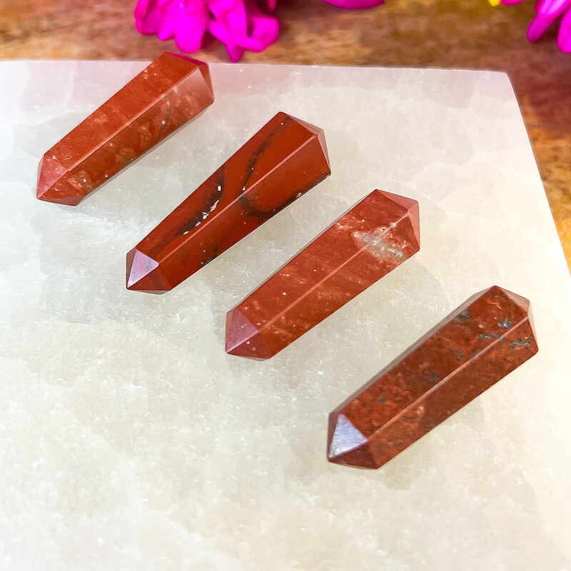 Double Point Stone. Red-Jasper-Stone-Stone-Double-Point. Natural Double Terminated Point Crystal.- Magic Crystal. Natural Double Terminated Point Crystal - MAGICCRYSTALS