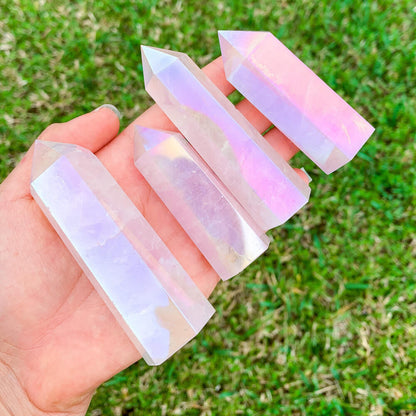Looking for Angel AURA ROSE QUARTZ Tower Obelisk? Magic Crystals Raw Stones collection has Raw Rose Quartz, Tower Angelic Aura Quartz, Opal Aura Crystal, Unpolished Rose Quartz, Heart Chakra Crystals, and more. FREE SHIPPING available. Rose Quartz is the stone of universal and unconditional love.