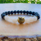  Rose-Quartz-Owl-Lava-Bracelet. Lava Stone Natural Beaded Bracelet. Bead Bracelet. Natural Lava Stone Beaded Bracelet - Lava Jewelry - MagicCrystals