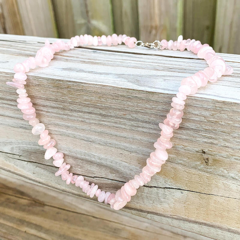 Check out our Genuine Rose Quartz Choker Raw Necklace. These are the very Best and Unique Handmade items from Magic Crystals that will bring you Love and Healing in many Different Areas. Made with Natural Raw Gemstones. Rose Quartz Jewelry.