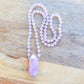 Shop beautiful hand-crafted Rose Quartz Mala Beads Necklace. High-quality Rose Quartz Prayer Beads and Rose Quartz Jewelry at Magic Crystals. Inspiring People To Practice Yoga and Meditation. Check out our Mala Necklaces Collection. Mala beads are a string of beads that are used in a meditation practice.