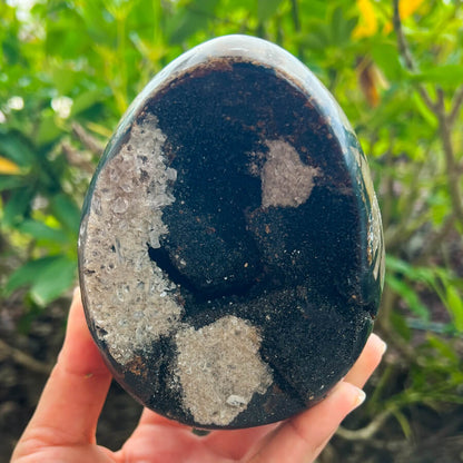 Natural Septarian Crystal Egg UV Reactive Stone Spiritual Healing Crystal Protection Meditation Glowing Energy Dragon Stone Home Decor Gift - MagicCrystals.com
