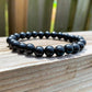 8 mm-Shungite-Stone-Gemstone Beaded Bracelet - MagicCrystals.Check out our Gemstone Beaded Bracelet made of polished stone - 8mm Crystal Stone bracelet. This are the very Best and Unique Handmade items from MagicCrystals.com Crystal Bracelet, Gemstone bracelet, Minimalist Crystal Jewelry, Trendy Summer Jewelry, Gift for him and her.