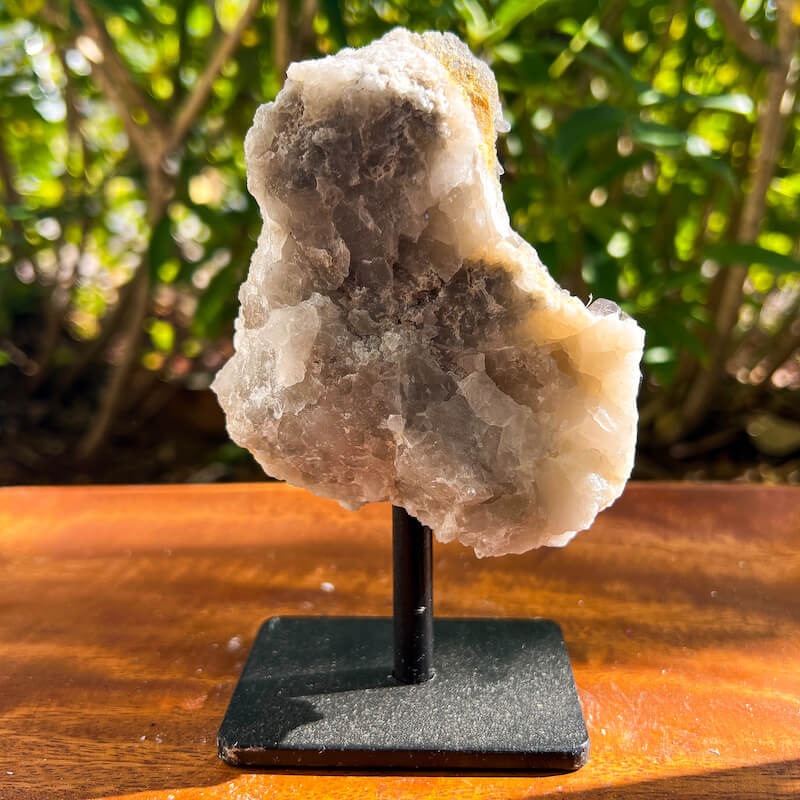 Smoky Quartz Druzy on Stand