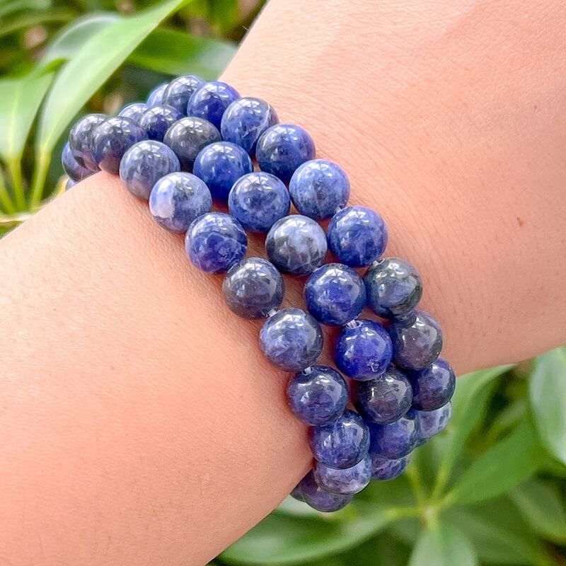 8 mm-Sodalite-Stone-Gemstone Beaded Bracelet - MagicCrystals.Check out our Gemstone Beaded Bracelet made of polished stone - 8mm Crystal Stone bracelet. This are the very Best and Unique Handmade items from MagicCrystals.com Crystal Bracelet, Gemstone bracelet, Minimalist Crystal Jewelry, Trendy Summer Jewelry, Gift for him and her.