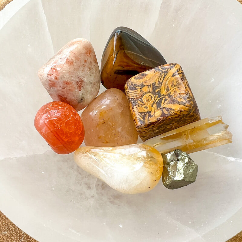 Looking for Solar Plexus Chakra Crystals? Shop at MagicCrystals.com for Crystals for Solar Plexus Chakra Opening. This chakra kit includes 9 Energy Healing Gemstones for Sacral Chakra focus on confidence and will-power. FREE SHIPPING available. Sacral Chakra known as Manipura.