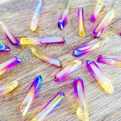 Rainbow Aura & Apple Aura Quartz-STONES & QUARTZ-Magic Crystals