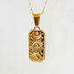 18K Gold Plated Boho Pendant Necklace