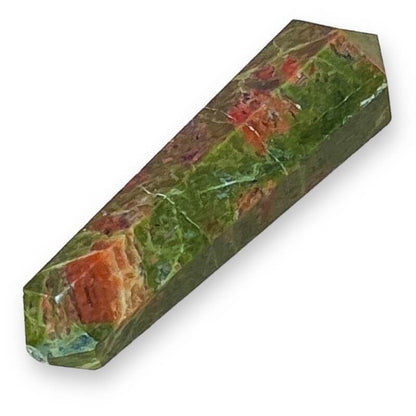 Double Point Stone. Unakite-Stone-Stone-Double-Point. Natural Double Terminated Point Crystal.- Magic Crystal. Natural Double Terminated Point Crystal - MAGICCRYSTALS