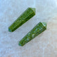 Double Point Stone. Vesuvianite-Stone-Stone-Double-Point. Natural Double Terminated Point Crystal.- Magic Crystal. Natural Double Terminated Point Crystal - MAGICCRYSTALS