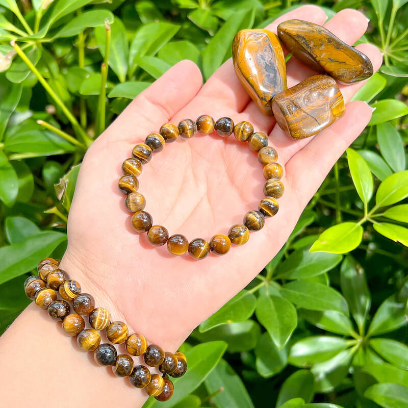 8 mm-Yellow-Tiger-Eye-Stone-Gemstone Beaded Bracelet - MagicCrystals.Check out our Gemstone Beaded Bracelet made of polished stone - 8mm Crystal Stone bracelet. This are the very Best and Unique Handmade items from MagicCrystals.com Crystal Bracelet, Gemstone bracelet, Minimalist Crystal Jewelry, Trendy Summer Jewelry, Gift for him and her.
