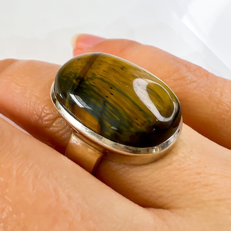 Gift For Women Statement Ring 925 Sterling Silver Natural Tiger'S Eye  Gemstone | eBay | Statement ring silver, Rings for girls, Statement rings