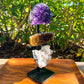 Amethyst, Citrine & Clear Quartz Crystal Set for Abundance, Clarity & Spiritual Growth