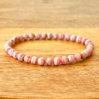 Looking for Rhodochrosite Stone Bracelet - Genuine Rhodochrosite? Rhodochrosite gemstones are available in MagicCrystals. Find Rhodochrosite beaded bracelet (made of Crystals and Stones - Heart Chakra with FREE SHIPPING available. Super High Quality Rhodochrosite Bracelet - Heart Chakra.