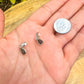 Auténtico colgante de plata de ley con piedras preciosas de meteorito de moldavita