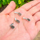Authentic 0.72 - 1.03 grams Moldavite Meteorite Gemstone Sterling Silver Necklace