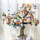 Looking for a large gemstone tree? Shop at Magic Crystals for a 18" - LARGE Multi Gemstone Tree on Amethyst Base with Authentic Crystals. Handmade Gemstone Tree w/Amethyst base. Druzy Amethyst Base. Materials Carnelian, Sodalite, Red Agate, Citrine, Green aventurine, Amethyst, Clear quartz, Rose Quartz and more.