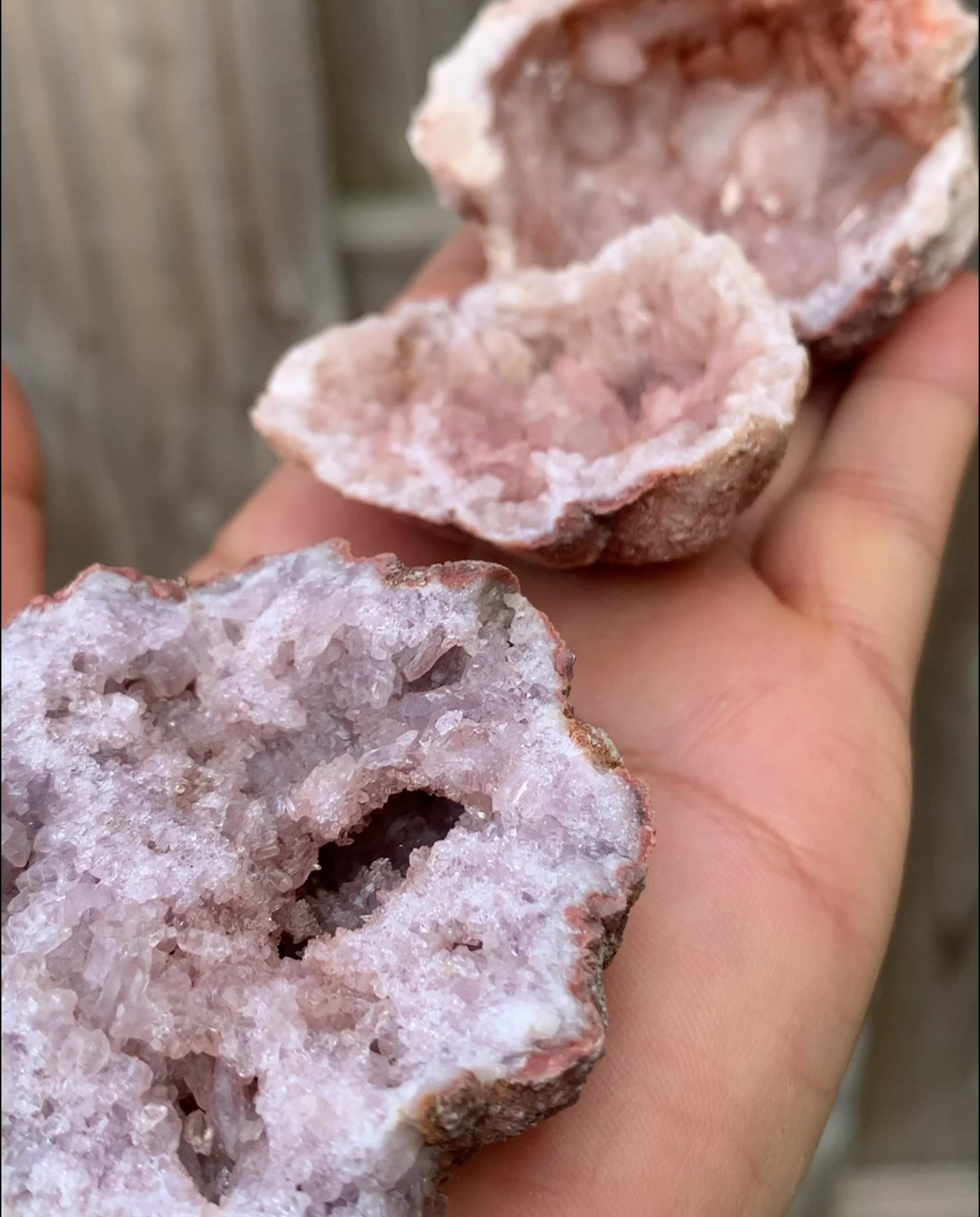 Buy Magic Crystals Pink Amethyst | Rare Pink Amethyst | Pink Amethyst Geode | Pink Amethyst Cluster | Pink Amethyst Crystal | Pink Amethyst Crystal Cluster at Magic Crystals. Natural Amethyst Gemstone for PROTECTION, PEACE, INSPIRATION. Magiccrystals.com offers FREE SHIPPING and the best quality gemstones. 