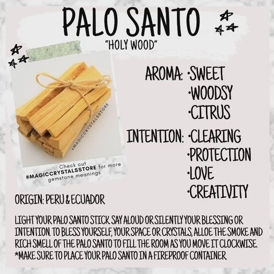 Looking for, where can I buy sustainable harvested White Sage and Palo Santo? Shop at Magic Crystals for Smudging and Purifying. Palo santo sticks and white sage. white sage smudge kit is a wonderful thing to do when moving into a new home, after an argument.