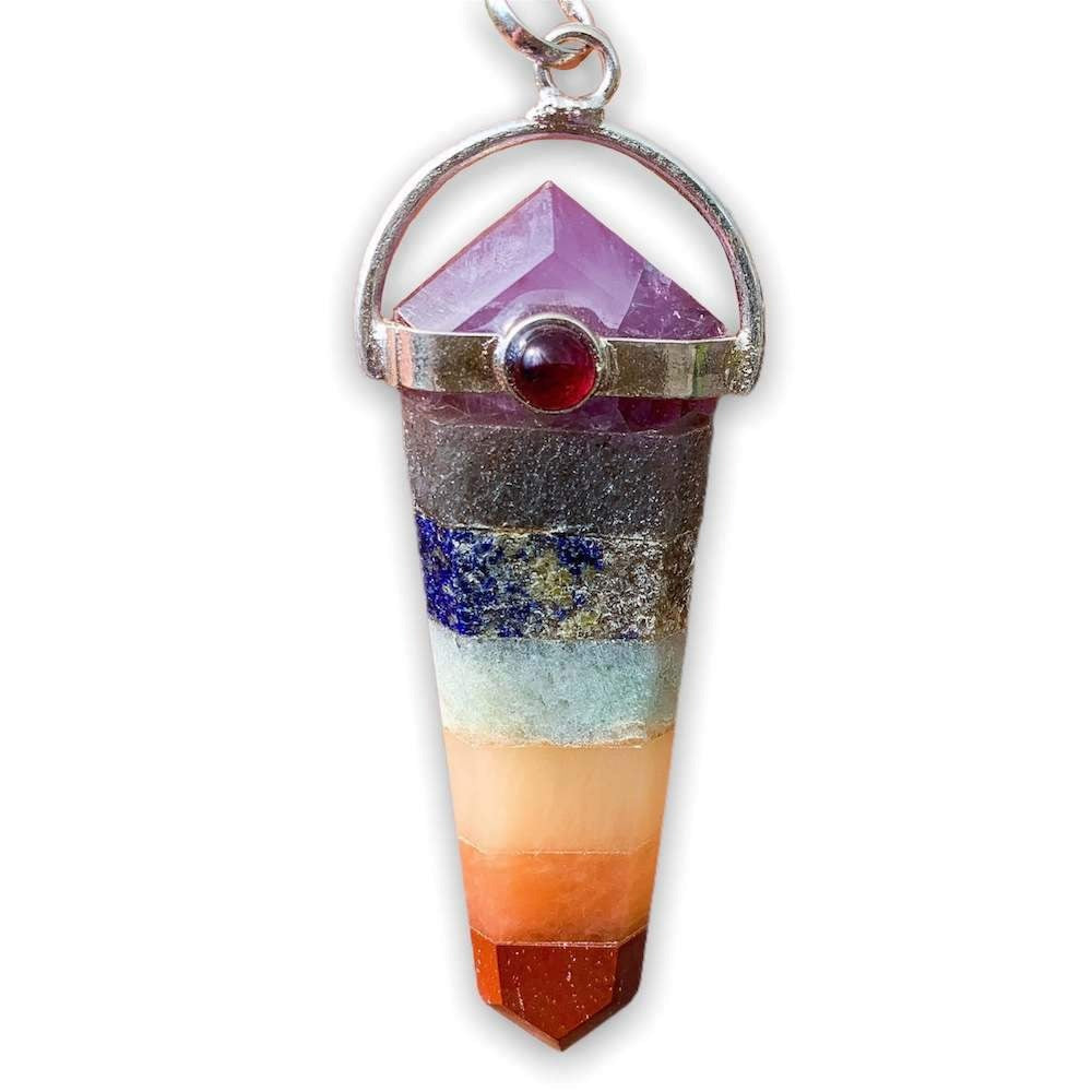 Looking for a seven chakra Necklace? Find Chakra Jewelry Necklace when you shop at Magic Crystals. Natural gemstone jewelry and Crystal Healing Pendant Necklace. Chakra necklaces are accessories designed to balance the seven chakras, which are said to be energy centers used for centuries by Indian and Eastern cultures.