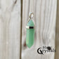 Double Point Gemstone Necklace - Green Aventurine. Looking for a handmade Crystal Jewelry? Find genuine Double Point Gemstone Necklace when you shop at Magic Crystals. Crystal necklace, for mens and women. Gemstone Point, Healing Crystal Necklace, Layering Necklace, Gemstone Appeal Natural Healing Pendant Necklace. Collar de piedra natural unisex.
