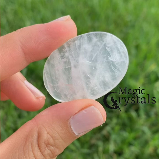 Clear-Quartz-Palm-Stone. Natural Gemstone Palm Stone.Looking for Natural Gemstone Palm Stone - Worry Meditation Stones? Shop at magiccrystals.com . Magic Crystals carries Palmstones - Meditation Stones with FREE SHIPPING AVAILABLE. Empathetic, supporting and glowing with soft, pretty color, this Jade palm stone is a wonderful crystal gift for someone you love.
