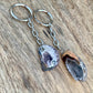 Agate Cluster Keychain - Crystal Jewelry - Magic Crystals