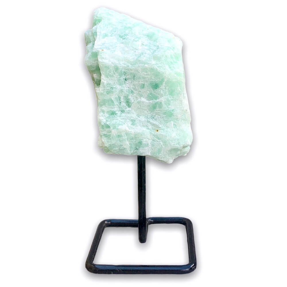Shop from Magic Crystals One Amazonite Rough Druzy Amazonite Metal Stand, Amazonite Chunk on Stand, Point on Stand Pin, Amazonite Protect Stone, Rough Amazonite, Raw Amazonite! We carry a wide variety of clear quartz gemstones, Amazonite, and quartz specimens. FREE SHIPPING AVAILABLE.