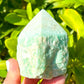 Amazonite Power Point - Looking for a Polished Point - Stone Points - Crystal Points - Power Point - Crystal Point Large - Crystal Point Tower - Stone Point? MagicCrystals.com has a wide variety of crystal points to power you grid!. These are used as an Alter Crystal Tower.  Magic Crystals offers free shipping! Crystal Grid Point