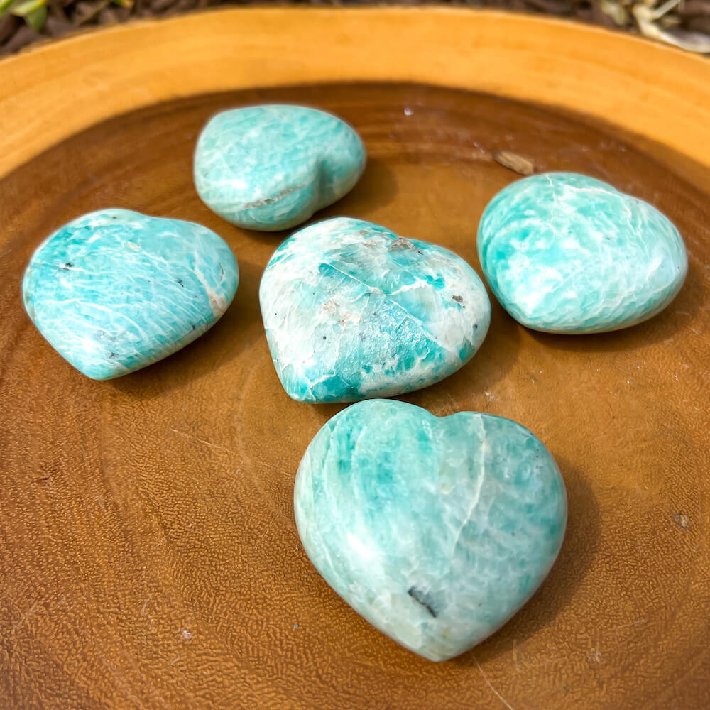 Buy Amazonite Heart - Corazon de Piedra Amazonita | Amazonite Polished Gemstones | Bulk Crystals at Magic Crystals. Amazonite is a soothing stone. FREE SHIPPING  Zodiac Stones Pouch, Star Sign polished stones, Zodiac Crystal Gift, Constellation Gift, Gift for Friends, Gift for sister, Gift for Crystals Lovers at Magic Crystals.