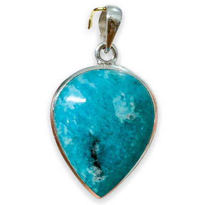 Looking for a Genuine Amazonite Necklace - E? Find Natural Amazonite Sterling Pendant Necklace, Amazonite Jewelry when you shop at Magic Crystals. Natural Amazonite Crystal Healing Pendant Necklace.Called the Stone of Courage, the Stone of Truth. Amazonite Pendant in Silver - Amazonite crystal point pendant