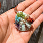 Amazonite-Tree-Of-Life-Chakra-Necklace. Looking for a gift for mother/her, tree of life necklace, stone necklace, pendant? Shop at Magic Crystals for a 7 Chakra Tree Of Life Drop Necklace. 7 Chakra necklaces, and seven chakras jewelry pieces. Handmade Natural Amethyst Crystal. Amethyst Drop shape, teardrop, Protection Necklaces. 