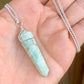 Amazonite Stone Double Point Pendant Necklace - Stone Necklace - Magic Crystals