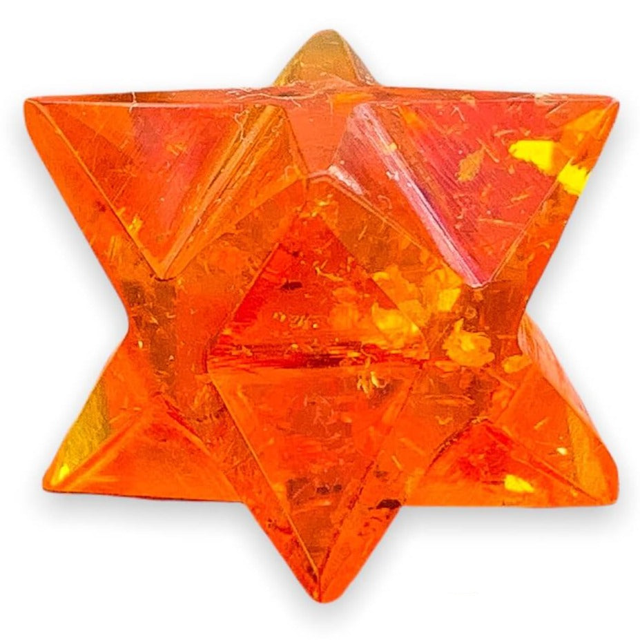 Merkaba Healing Crystals are known for activation of the Light Body merged with the Physical Body in Awakening deep Spiritual Transformation. Shop for Amber 8 Point Merkaba - Sacred Geometry Star at Magic Crystals. Magiccrystals.com has Merkaba Necklace, gemstone Merkabahs, and Sacred Geometry sets