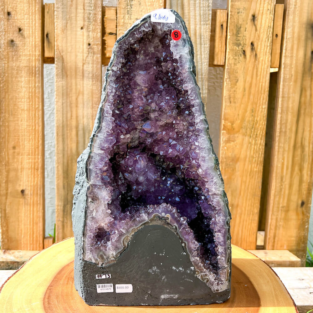 Large Amethyst Geode #73- Amethyst Stone - Purple Stone. Buy Magic Crystals - Large Druzy Amethyst Cathedral, Amethyst Stone, Purple Amethyst Point, Stone Point, Crystal Point, Amethyst Tower, Power Point at Magic Crystals. Natural Amethyst Gemstone for PROTECTION, PEACE, INSPIRATION. Magiccrystals.com offers FREE SHIPPING and the best quality gemstones.