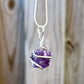 Buy Amethyst Necklace - Amethyst Gemstone Jewelry, Natural Amethyst  Gemstone, Rough Amethyst Jewelry wrapped at Magic Crystals. Shop for Amethyst jewelry with FREE SHIPPING AVAILABLE. Amethyst is february stone. Spiral Wire Wrapped necklace. Wire-wrapped Amethyst Stone Necklace. Purple stone necklace