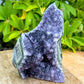 Shop at Magic Crystals for Medium Amethyst Polished Geode - Cathedral Amethyst. VERY High Quality. World’s Highest Quality Amethyst Geode, Crystals and Stones, Healing stones. Top Rated Mineral Dealer. Authenticity Certificates. Deep & Rich Hues. Amethyst from Brazil and Uruguay available. Amethyst-Cut-Base-Cluster-2.