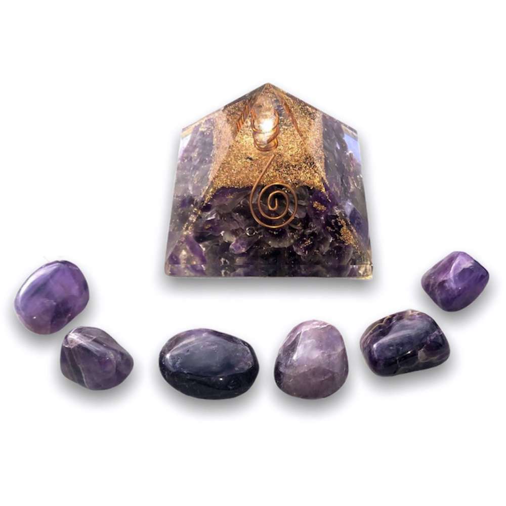 Shop for the Best orgone pyramid Collection in Magic Crystals. Amethyst Amethyst Orgone Pyramid kit - Tranquility Gemstone Kit, Energy Generator Orgone Pyramid for Emf protection. Our Amethyst Orgonite pyramids made of a mix of organic - resin. Find Orgone accumulator, orgone generator and Orgonite Amethyst Crystals