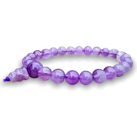 Looking for Amethyst Stone Mala Bead Bracelet - Amethyst Jewelry? shop at Magic Crystals for natural beaded bracelets. Stretch yoga meditation bracelets perfect for birthdays, Christmas presents. FREE SHIPPING available.