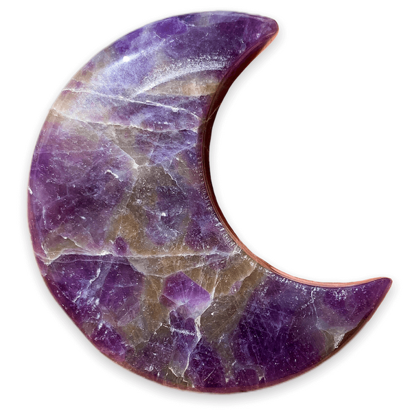 Crescent Moon & Roses Enamel Pin - Black & Purple Statement Jewelry For Jackets & Bags